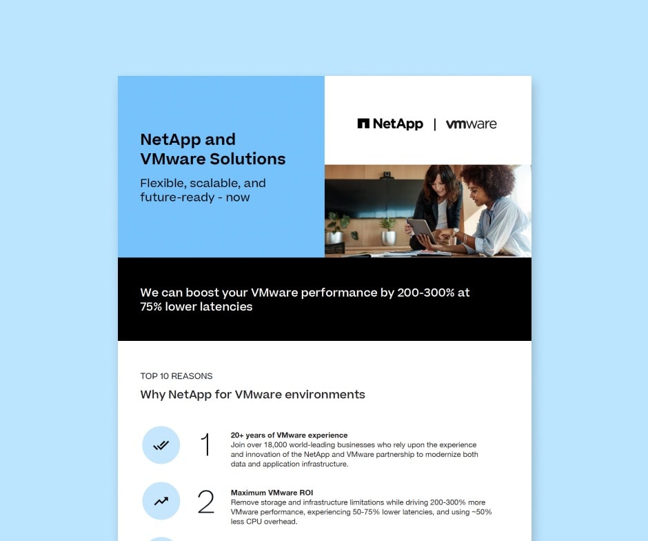 NetApp and VMware Solutions