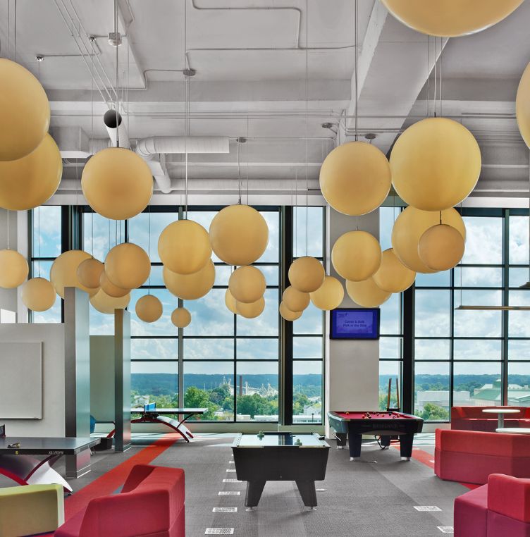 An open Red Hat workspace with game tables