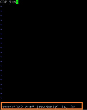 Edit the file from the snapshot directory or open the file to view the contents