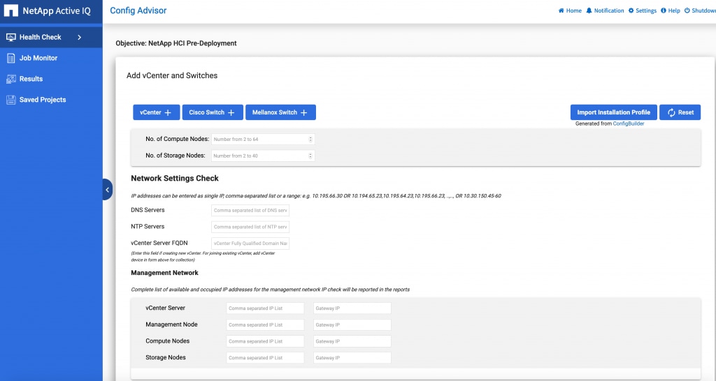 Active IQ Config Advisor Form