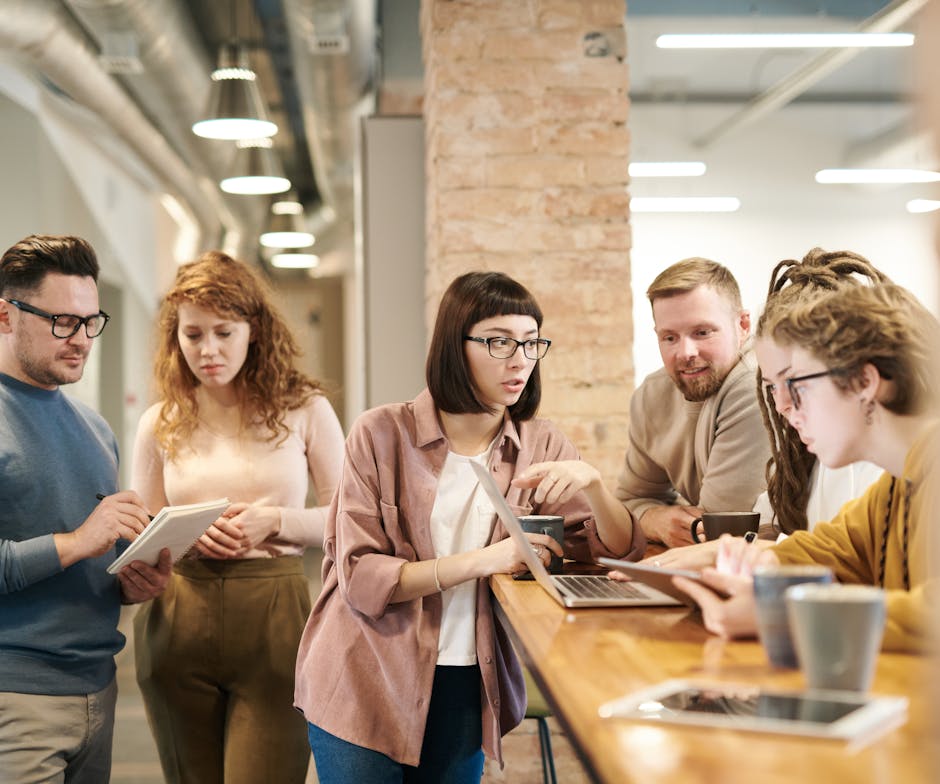 people discussing with each other in office