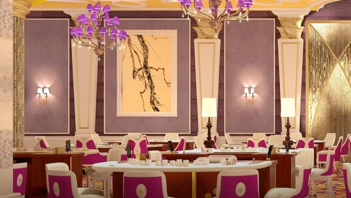 fancy room with tables