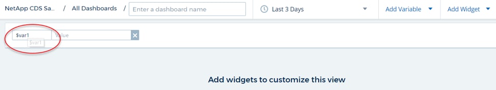 Cloud insights custom dashboard