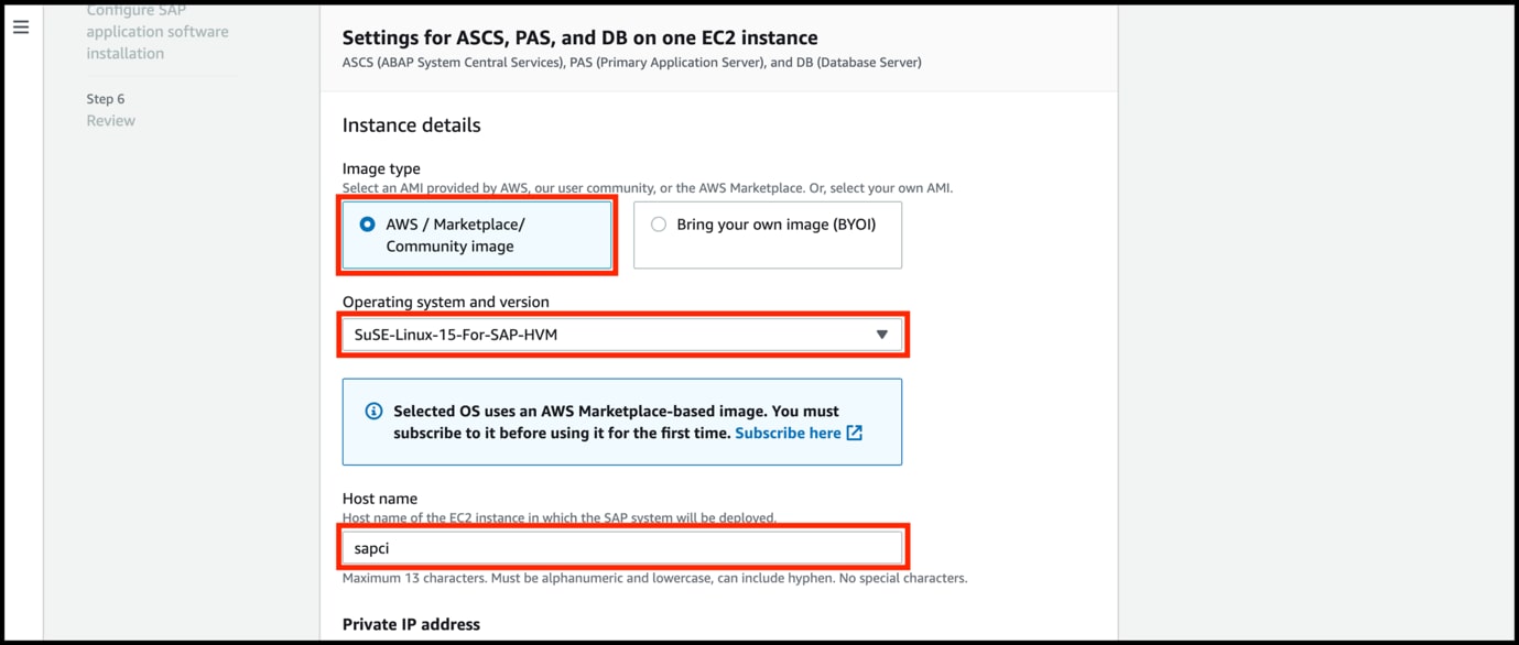 EC2 instance settings