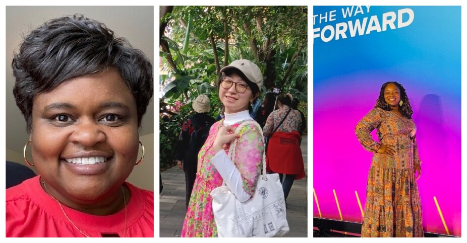 LaLecha Watkins, Elisa Hu and Kimly Mathis