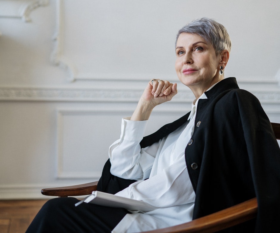 woman sitting
