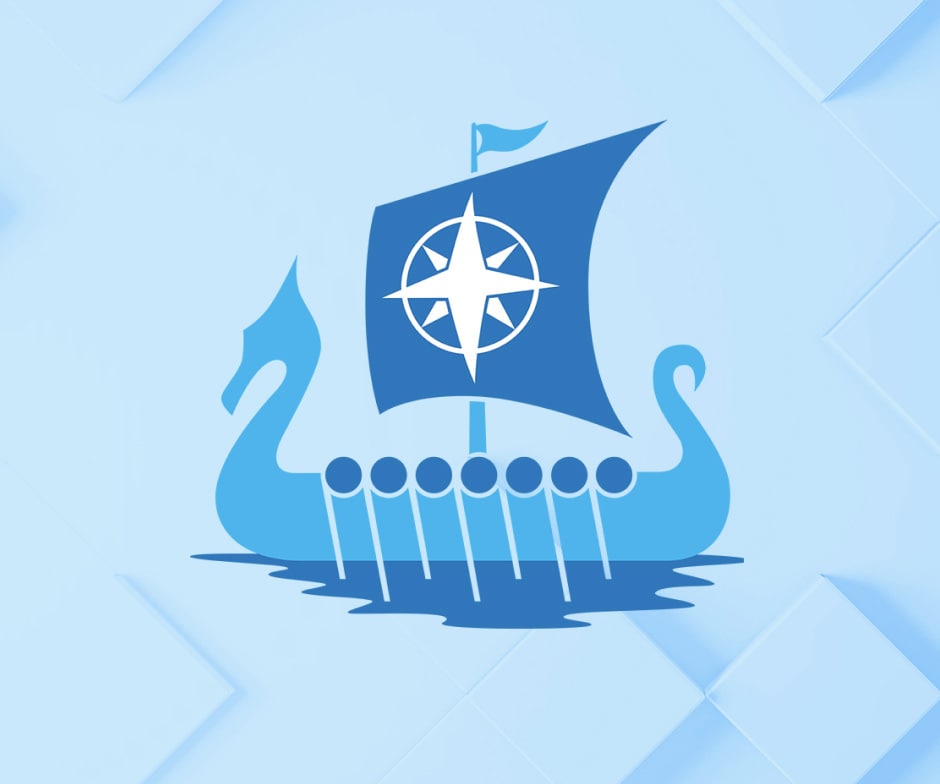 image of blue ship