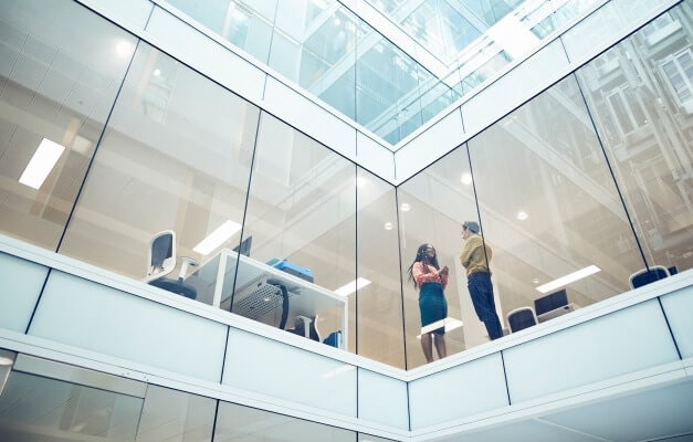 glass windowed office building