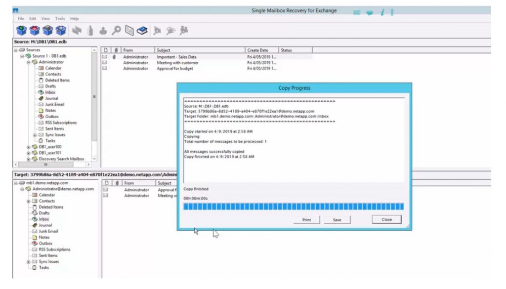 Easily Recover Exchange Email from SnapVault with - Inline Image 2