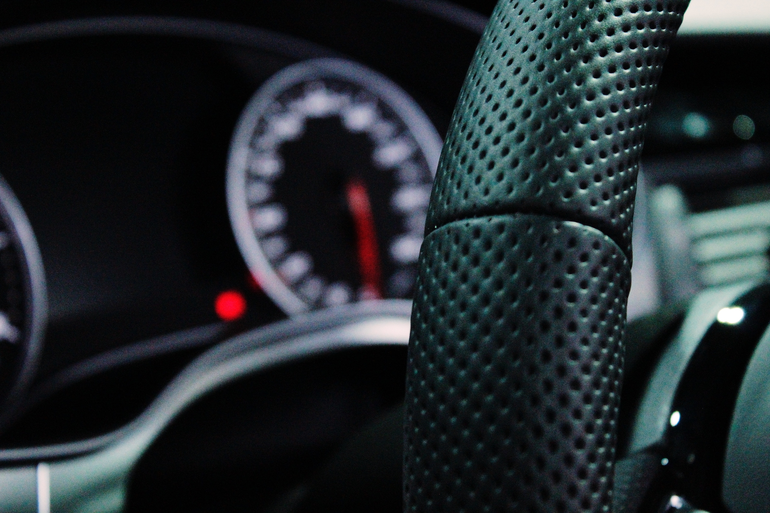 car dashboard and wheel