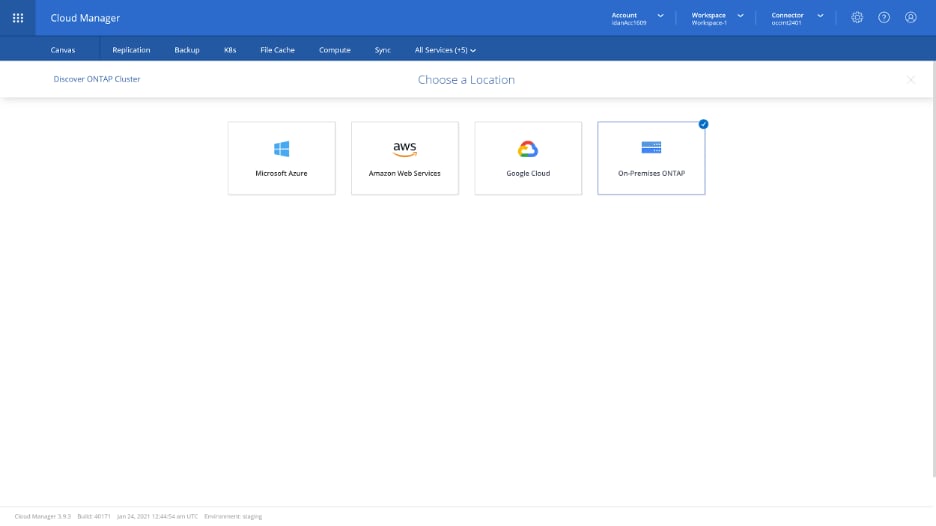 Adding a Working Environment