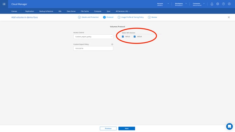 staging.cloudmanager.netapp.com working-environments view=clouds (AOC) 16