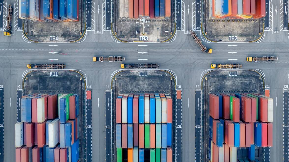 Shipping yard container