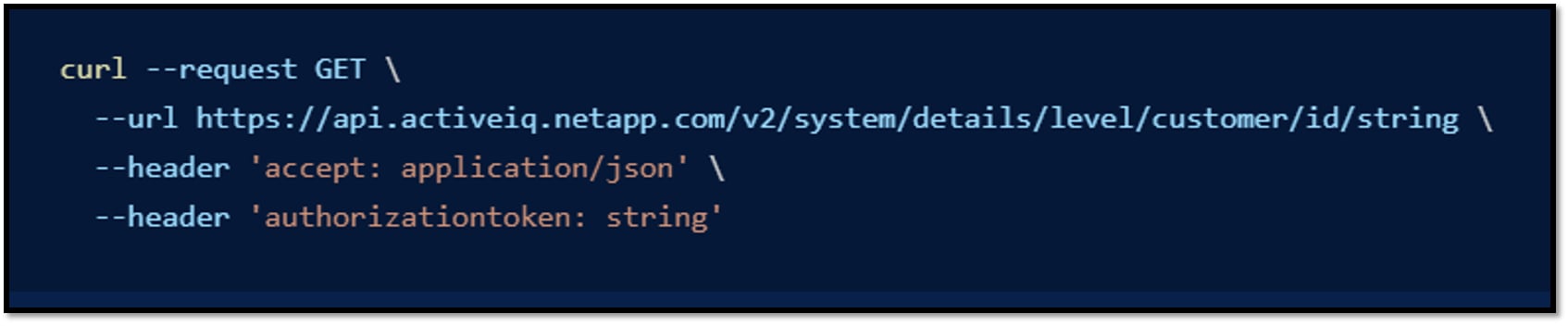 Active IQ Catalog code samples
