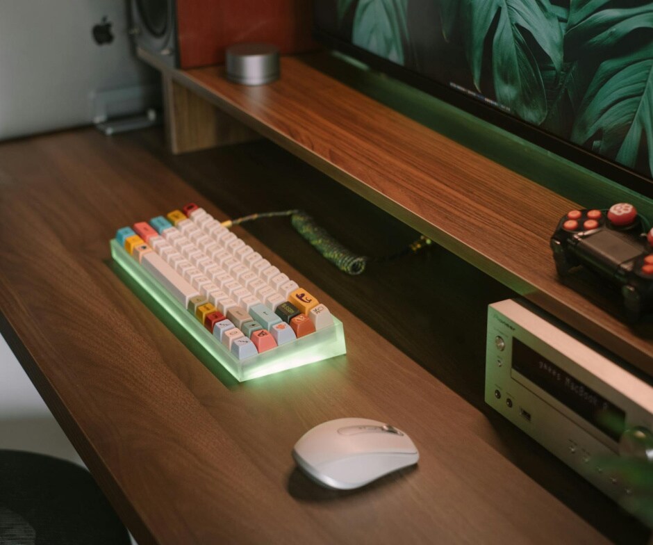keyboard on desk