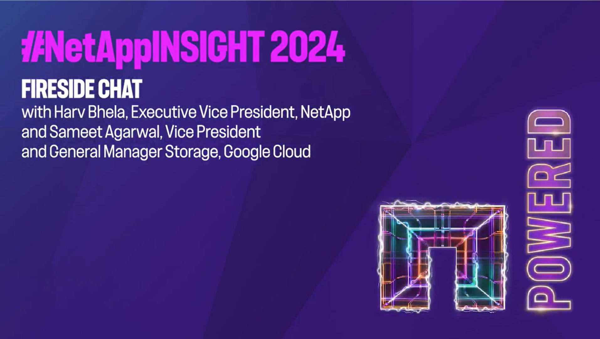 NetApp and Google Cloud fireside chat at INSIGHT 2024 | NetApp Video