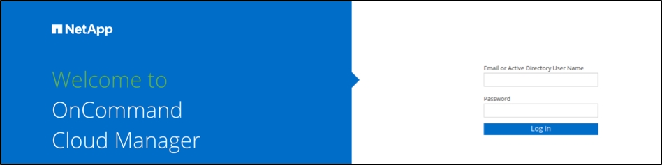 OnCommand Cloud Manager