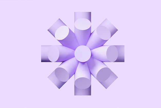 purple cylinder burst