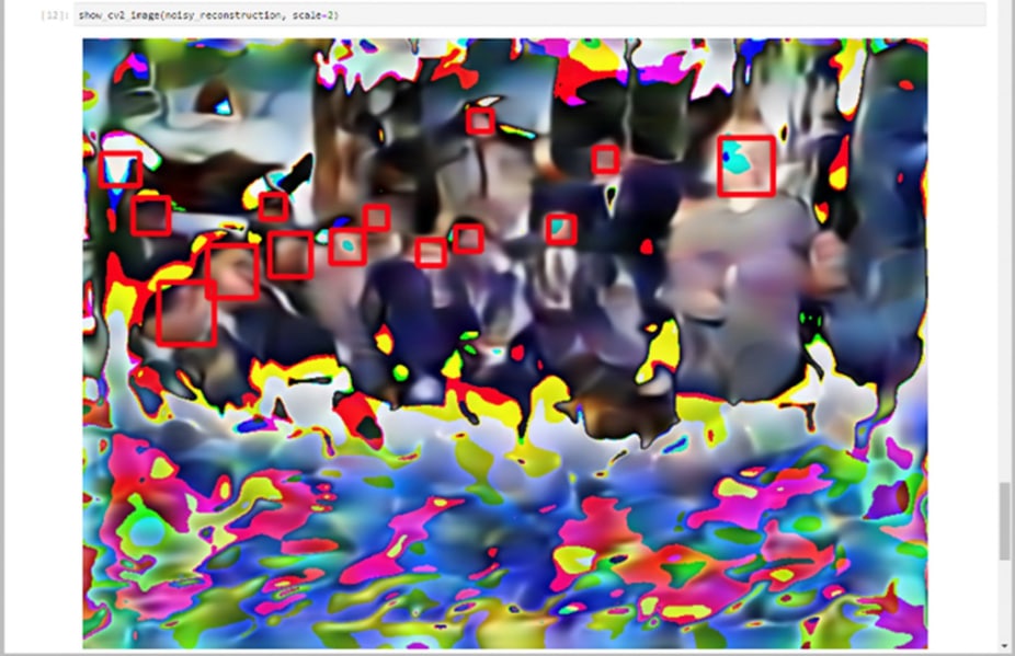 blurry reconstruction of ai image