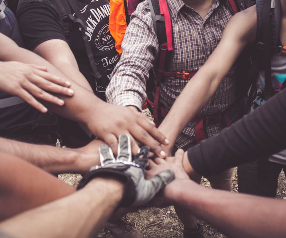 people holding hands