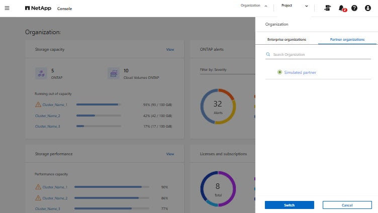 netapp console snapshot