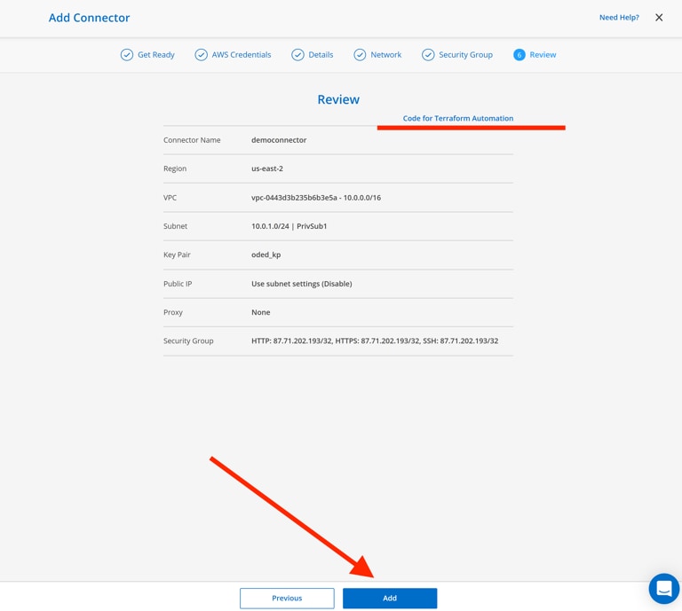 staging.cloudmanager.netapp.com working-environments view=clouds (AOC) 32