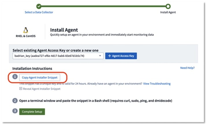 CentOS Installer - Copy Agent Installer Snipper