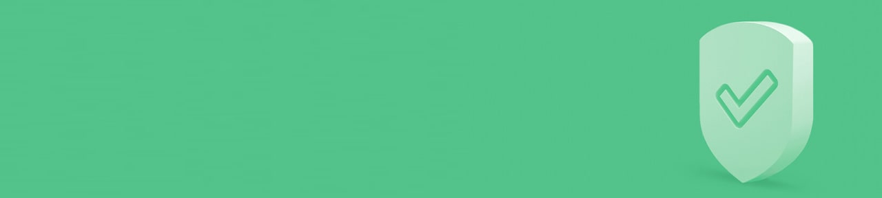 Schermo con un segno di spunta su sfondo verde
