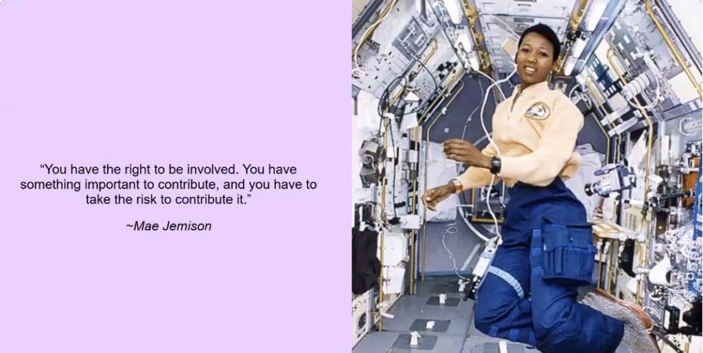 Mae Jemison Quote for International Women