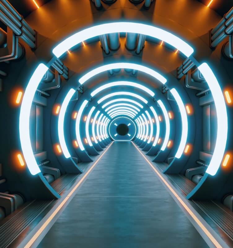 système basé sur un tunnel lumineux