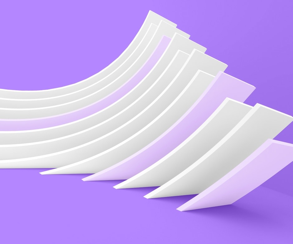 Rectangles blancs et violets sur fond violet