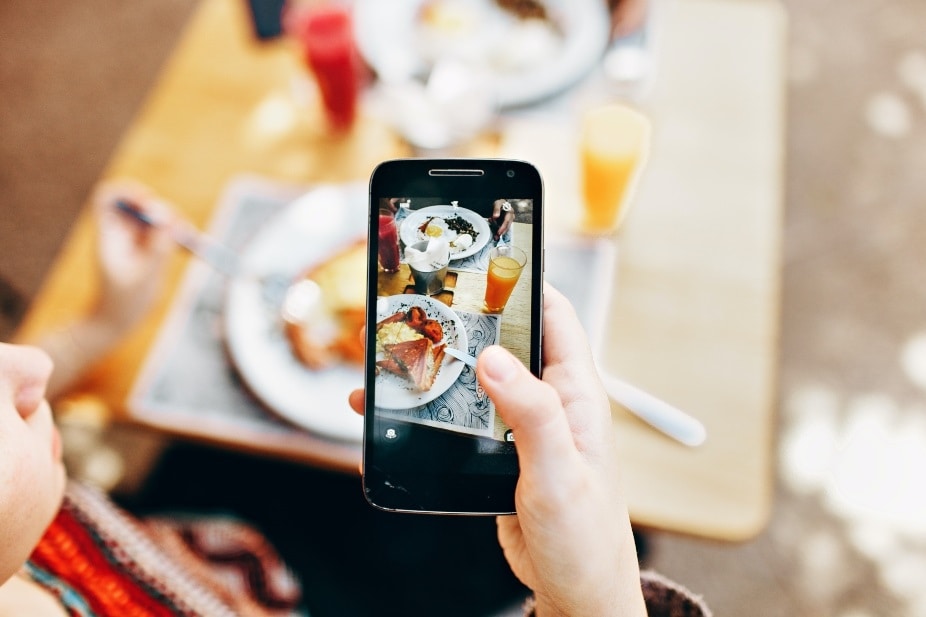 food picture on iphone