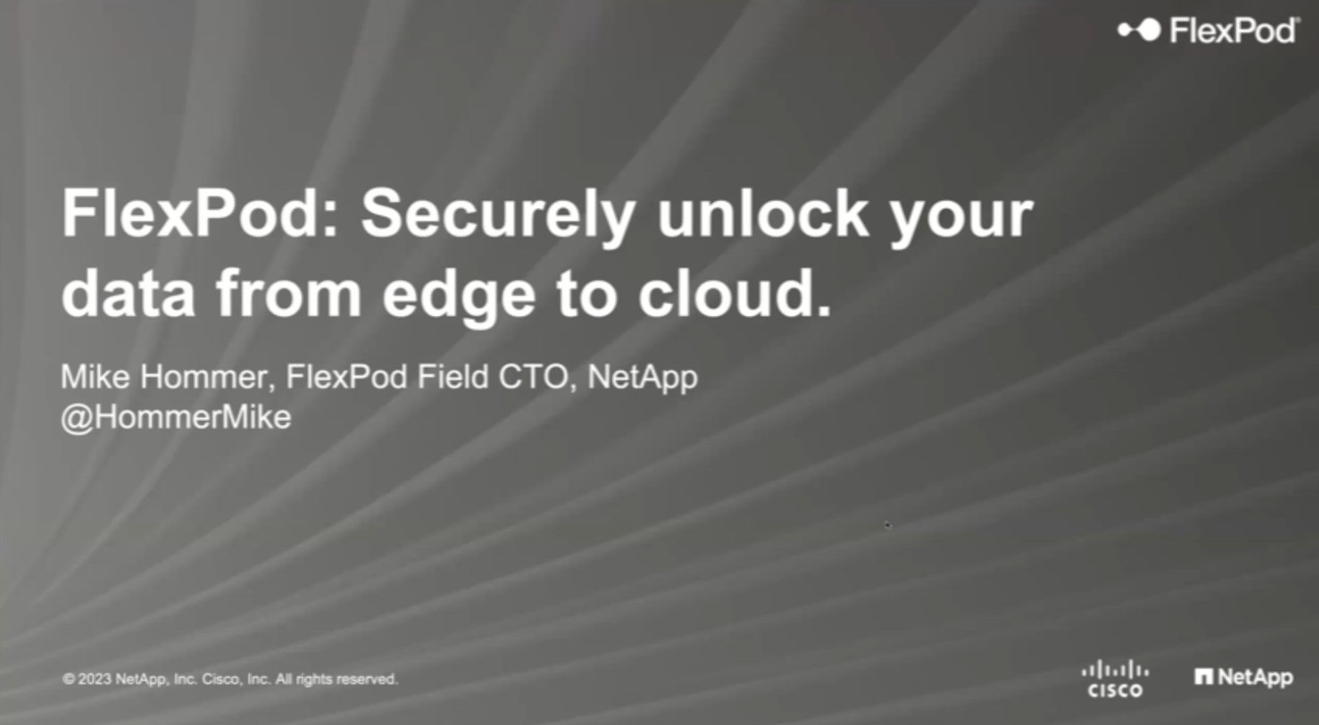 FlexPod - A secure, smart, hybrid platform for all your workloads ...