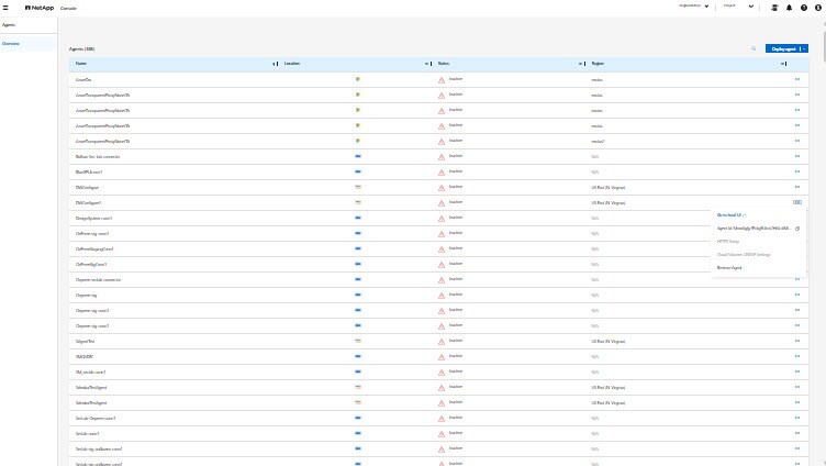 netapp console snapshot