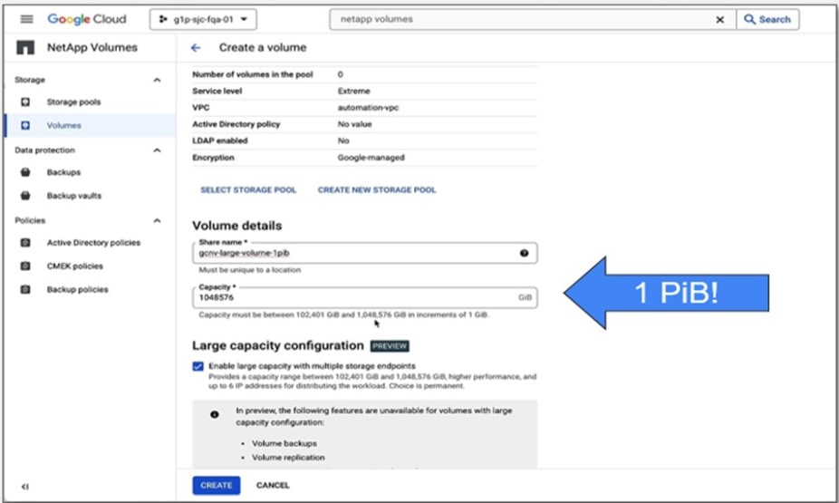 NetApp volumes diagram
