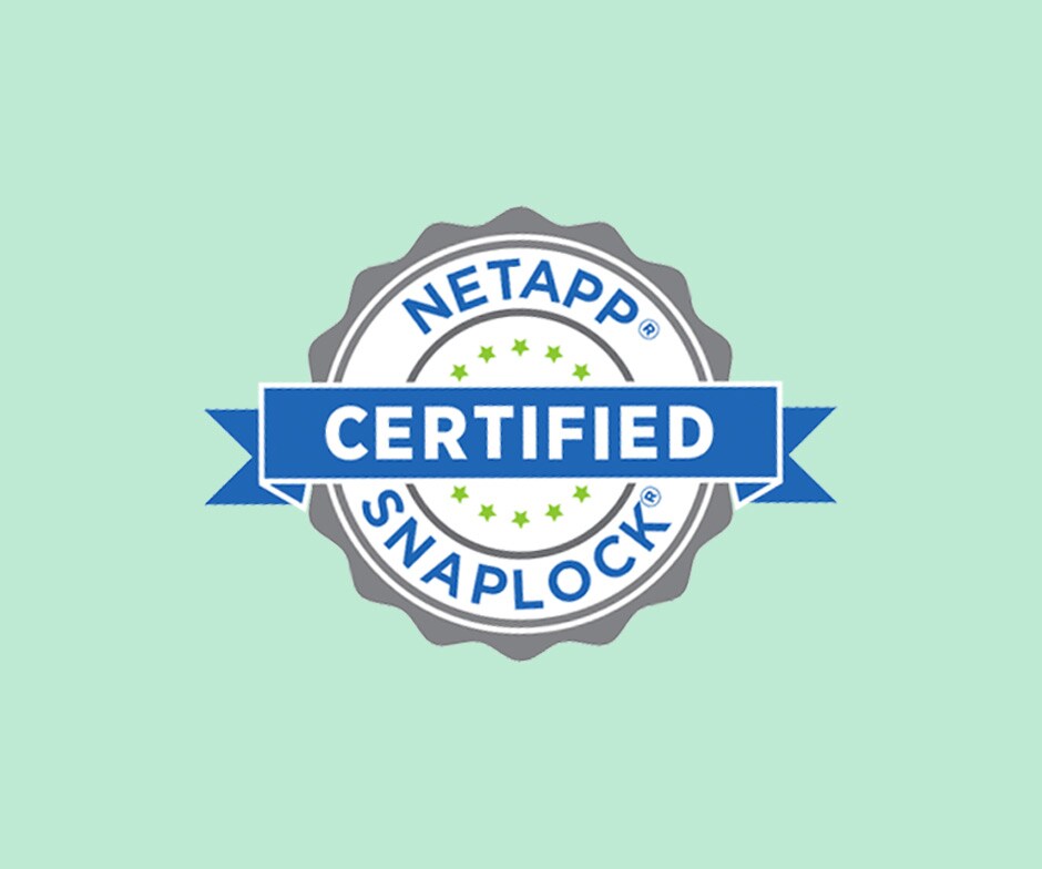 netapp snaplock seal of certification