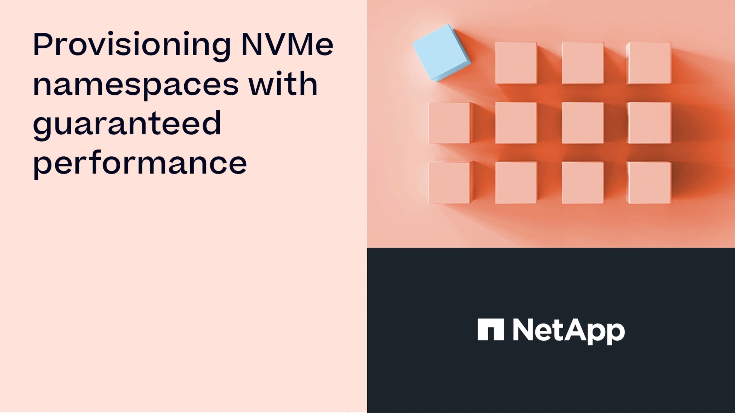 Provisioning NVMe namespaces with guaranteed performance | NetApp Video