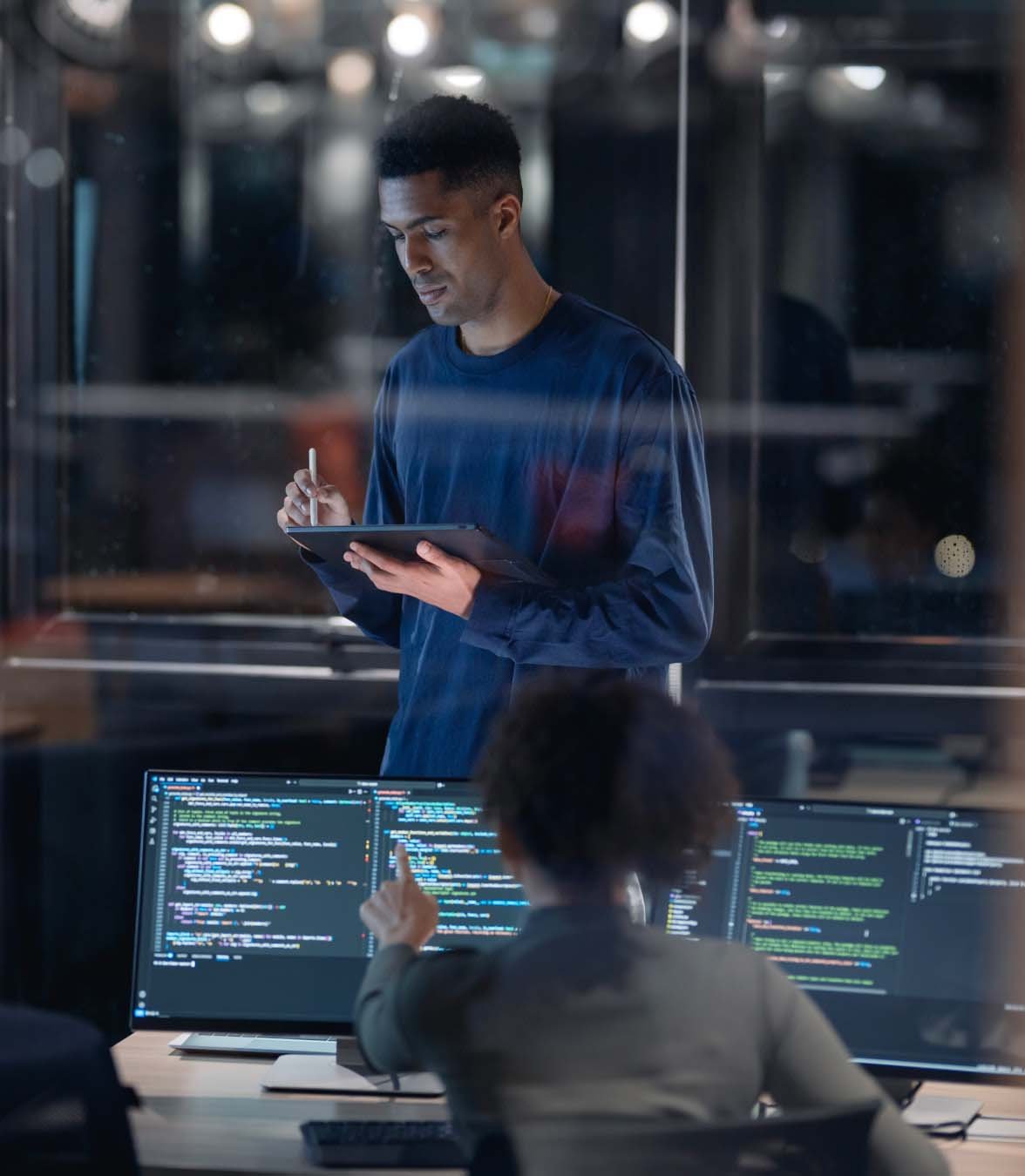 Person working in office
