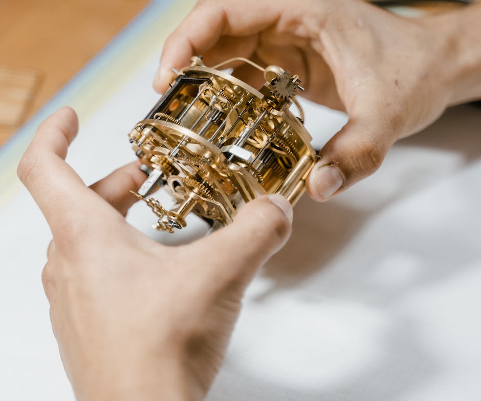 fidgeting tool in hand