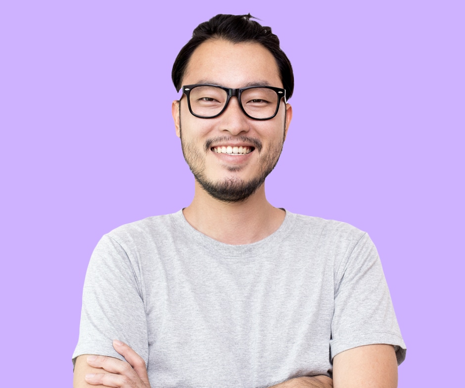 persona sonriente