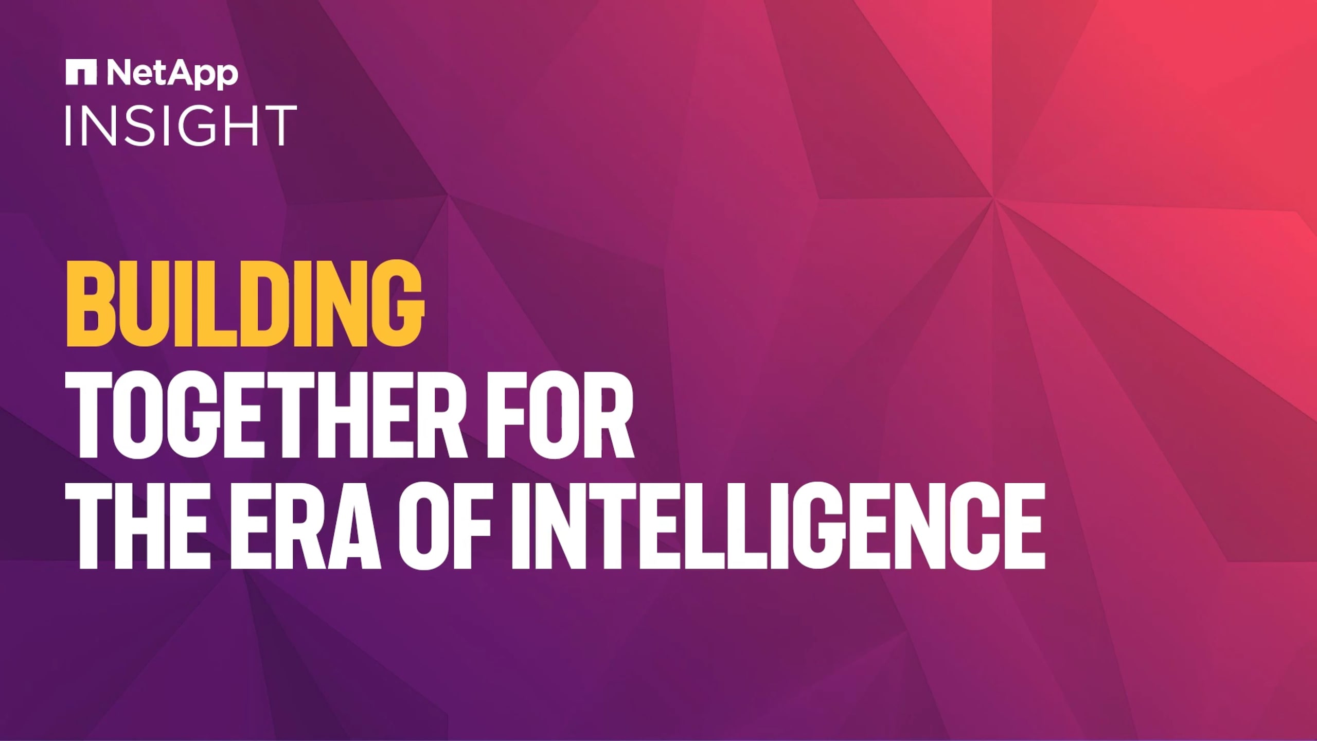 Netapp Insight Conference Building Together for the Era of Intelligence - NetApp INSIGHT Day 3 ...