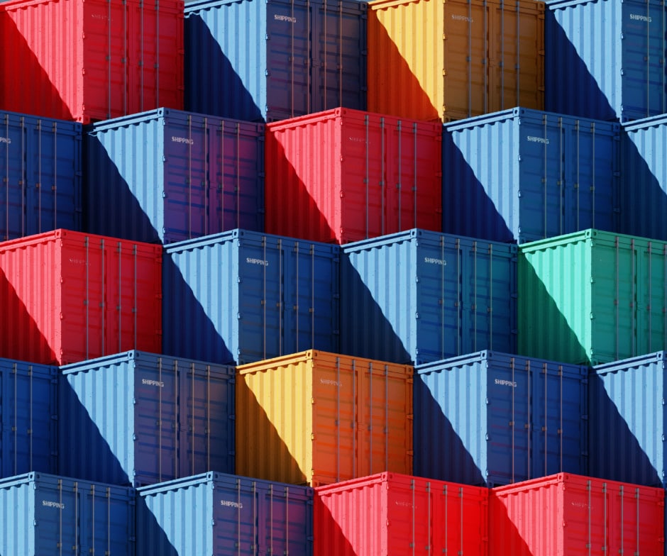 containers stacked on top of each other