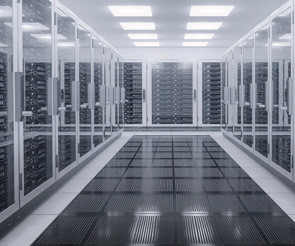 Das Innere eines Serverraums