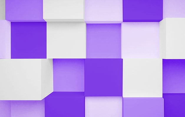 紫と白のブロック