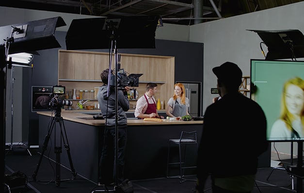 Ein Filmset