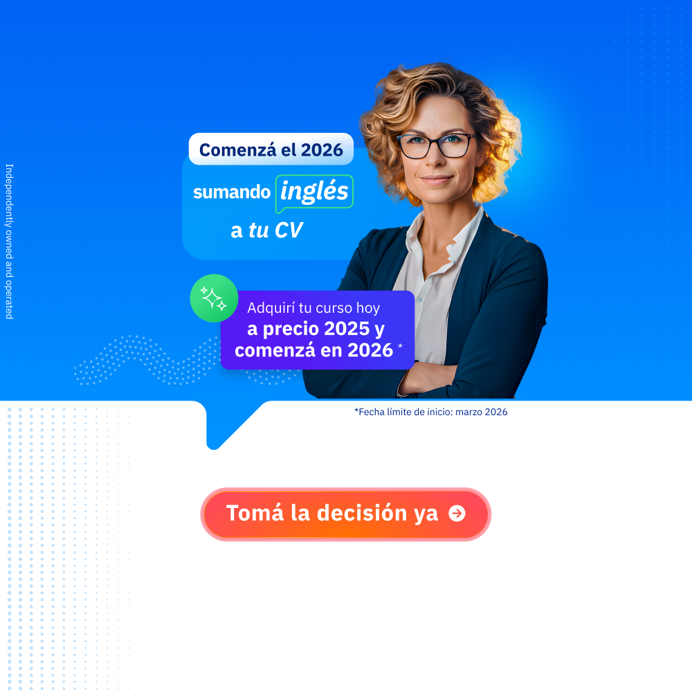 Curso de inglés en argentina, paga hoy y comenzá en el 2026