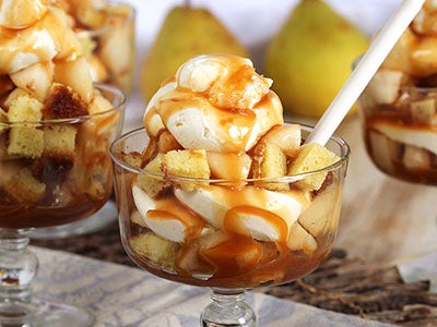 Caramel Pear Cheesecake Trifle Recipe