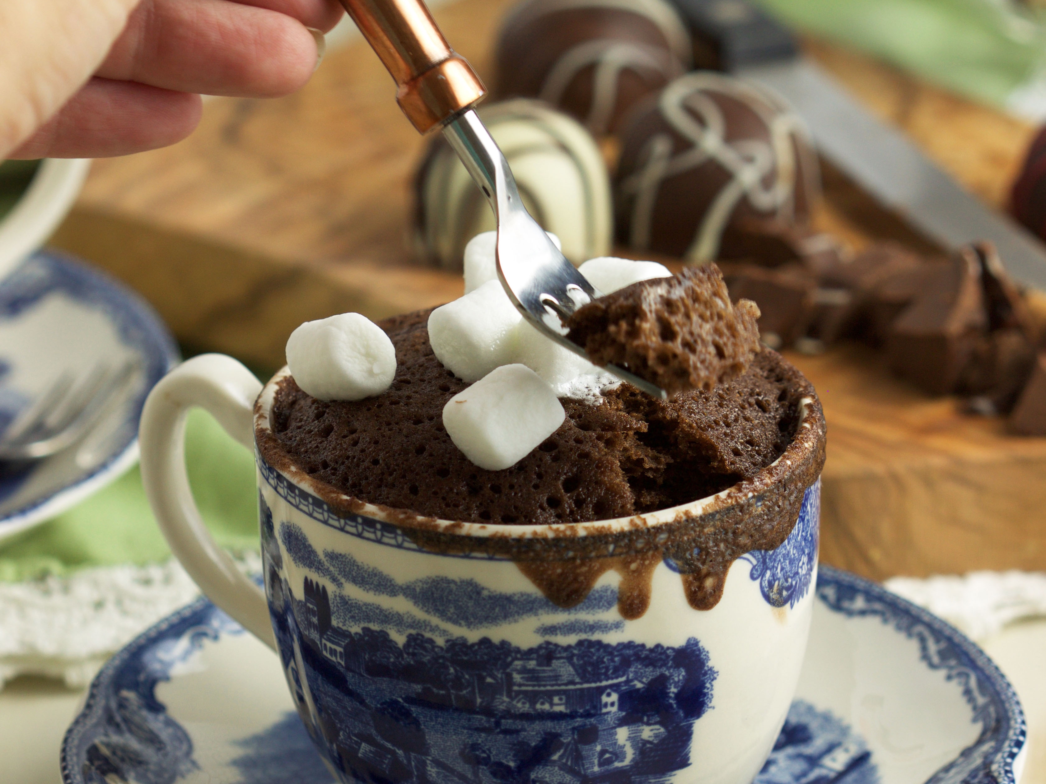 chocolate mug cake 4