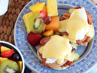 Mediterranean Style Eggs Benedict