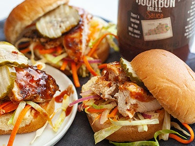 Kentucky Bourbon BBQ Chicken Sliders